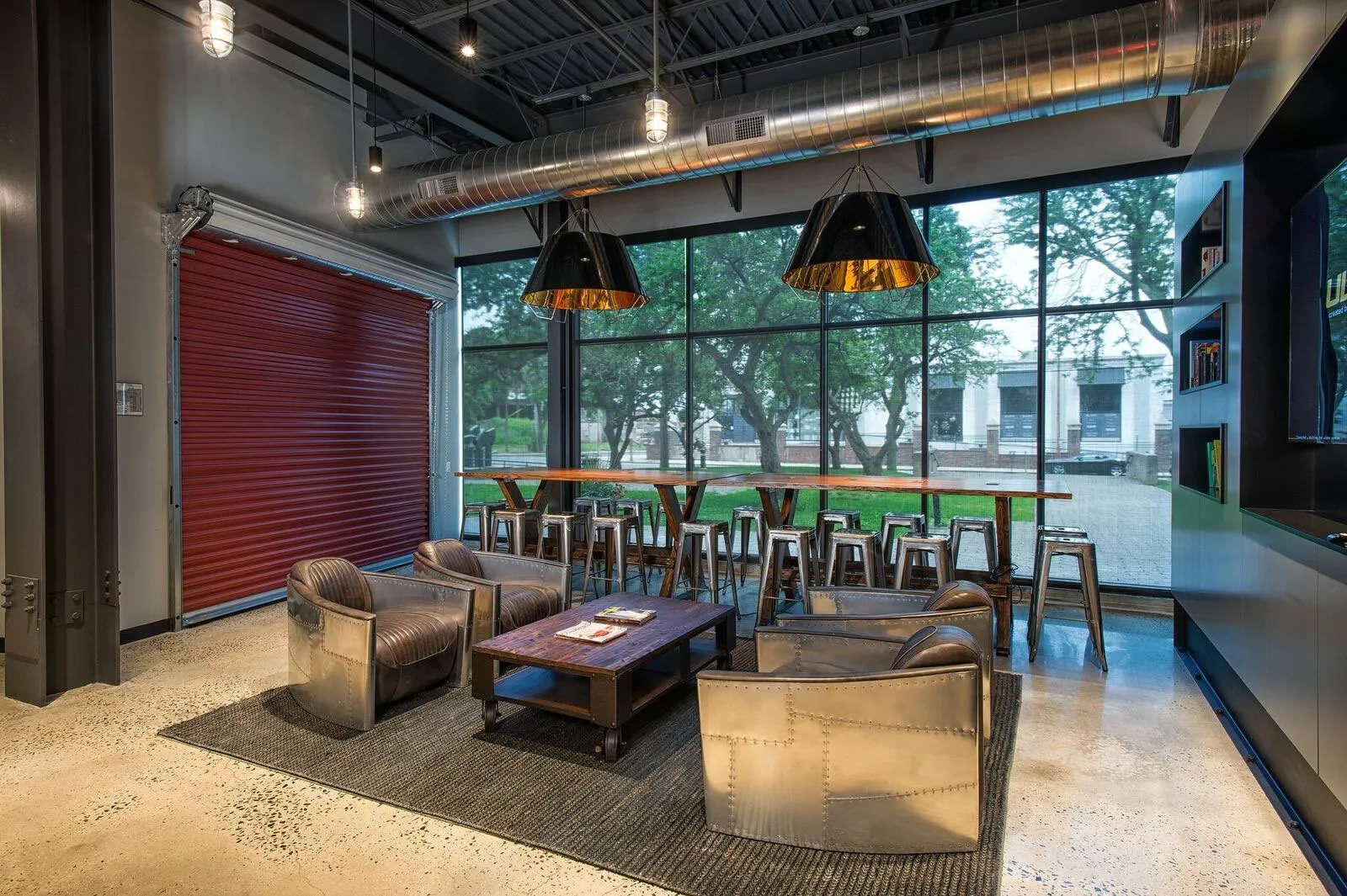 Modern Industrial Lobby